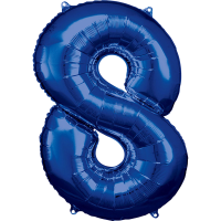Large Number 8 Blue Amscan